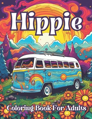 Hippie Coloring Book For Adults