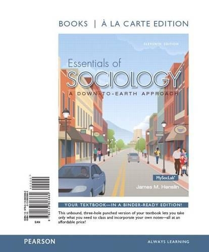 Books a la Carte for Essentials of Sociology & Revel -- Access Card -- For Essentials of Sociology: A Down-To-Earth Approach Package(1176)