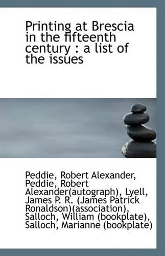 Printing at Brescia in the Fifteenth Century