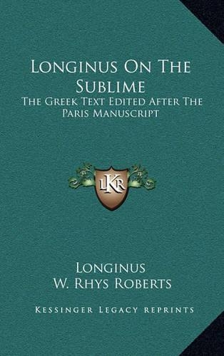 Longinus On The Sublime