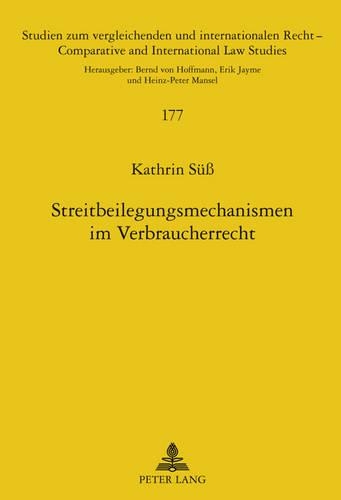 Streitbeilegungsmechanismen Im Verbraucherrecht