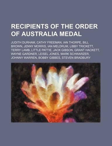 Recipients of the Order of Australia Medal