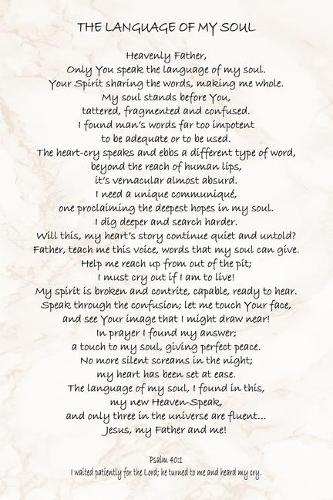 The Language Of My Soul