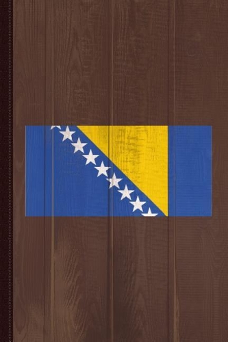 Bosnia Flag Journal Notebook: Blank Lined Ruled for Writing 6x9 110 Pages