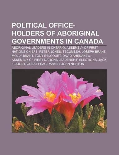 Political Office-Holders of Aboriginal Governments in Canada