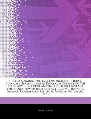 Articles on United Kingdom Military Law, Including