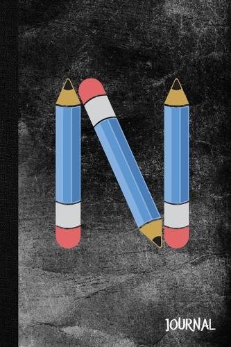 N Journal: Personalized Initial N Monogram Blank Lined Notebook Journal for Teacher