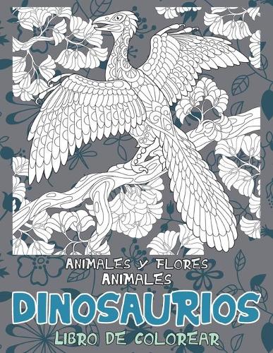 Libro de colorear - Animales y flores - Animales - Dinosaurios