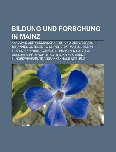 Bildung Und Forschung in Mainz