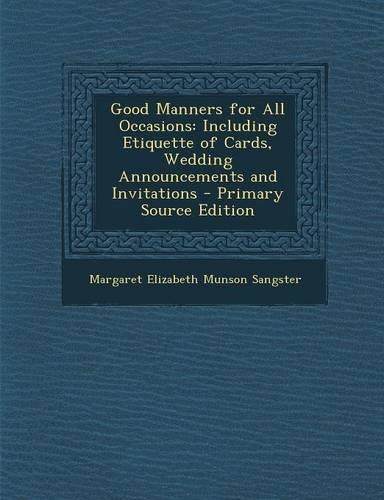 Good Manners for All Occasions