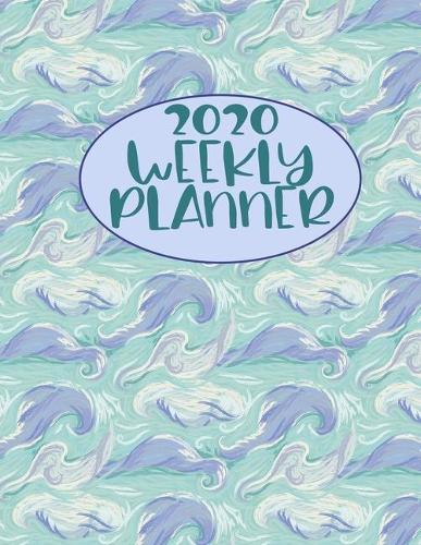 2020 Weekly Planner: Blue feathers 2020 organizer journal calendar gift for women men gifts goal planning notebook business gift busy mom organizer