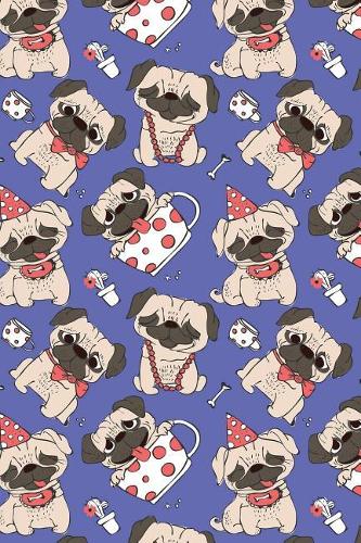 Bullet Journal Notebook Funny Pugs Pattern 11
