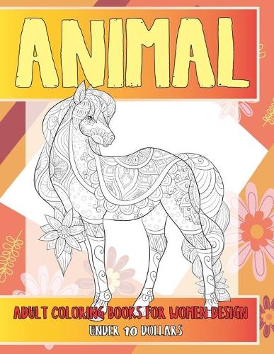 Adult Coloring Books for Women Design - Animal - Under 10 Dollars