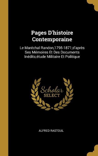 Pages D'histoire Contemporaine