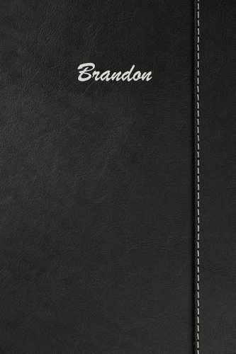 Brandon: Weekly Meal Planner Simulated Black Leather Track And Plan Your Meals 52 Week Food Planner / Diary / Log / Journal / Calendar Meal Prep And Planning