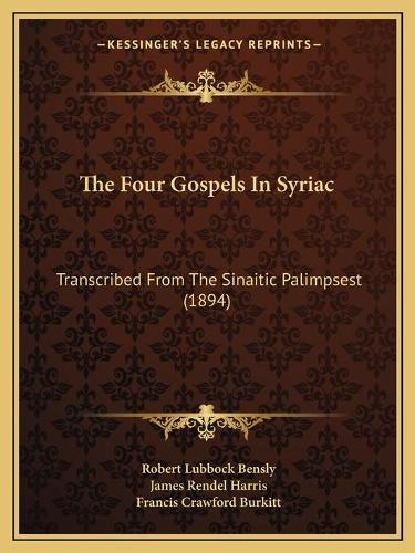 The Four Gospels In Syriac