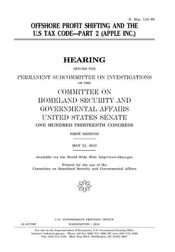 Offshore Profit Shifting and the U.S. Tax Code. Part 2 (Apple Inc.)