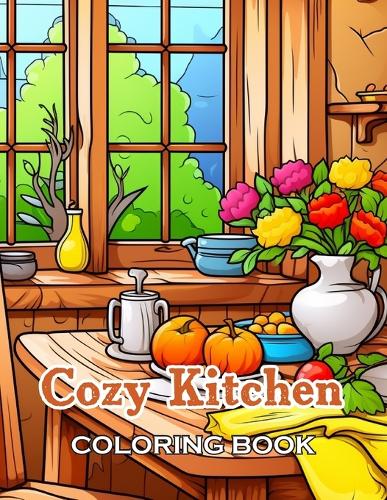 Cozy Kitchen Coloring Book