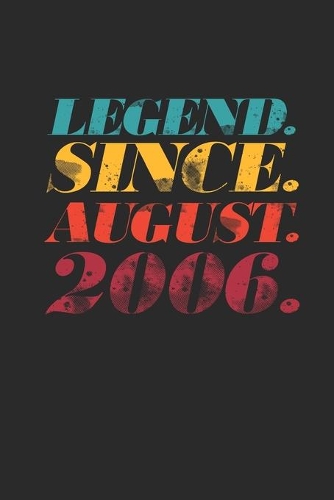 Legend Since August 2006: Graph Paper Journal (6" X 9" - 120 Pages/ 5 Squares per inch) for 13th Birthday Gift Idea for Women and Men