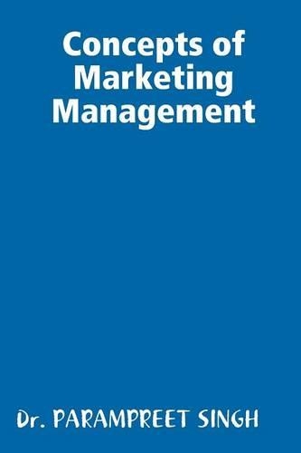 Concepts of Marketing Management: (English)