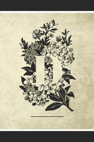 D: One Day at a Time Affirmation Notebook - Self Care Tracking Journal for Black Women - Monogrammed Diary