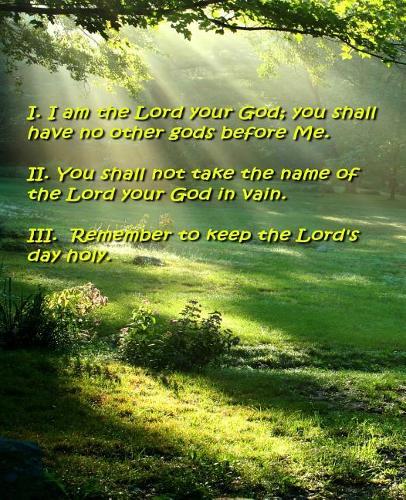 Religious School Composition Book First Three Commandments Modern Wording