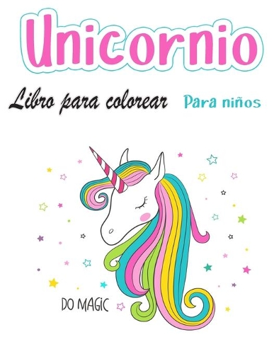 Libro para colorear unicornio para niños de 4 a 8 años.
