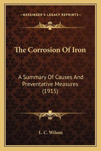 The Corrosion Of Iron