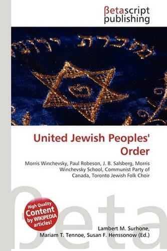 United Jewish Peoples' Order: (English)