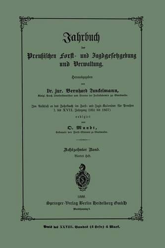 Jahrbuch der preußischen Forst- und Jagdgesetzgebung und Verwaltung