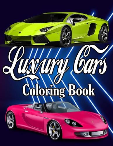 Luxury cars coloring book