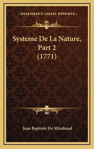 Systeme De La Nature, Part 2 (1771)