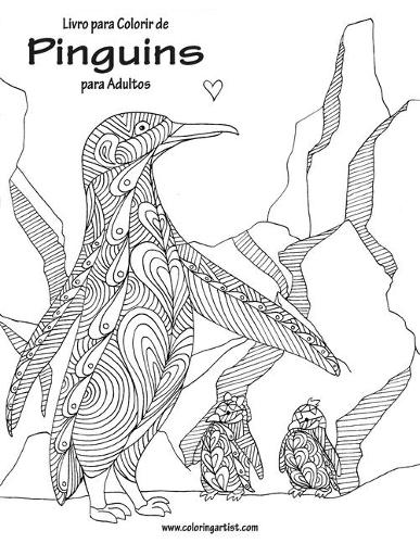 Livro para Colorir de Pinguins para Adultos: (1 Pinguins)