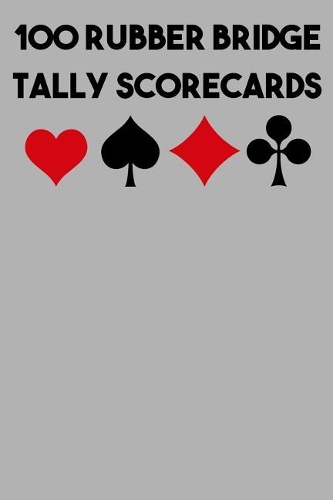 100 Rubber Bridge Tally Scorecards