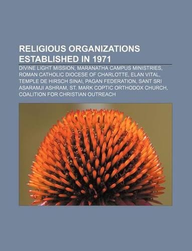 Religious Organizations Established in 1971