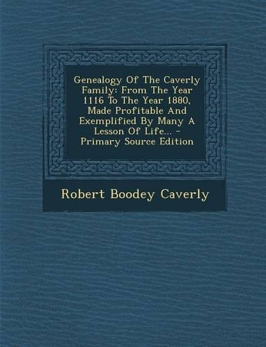Genealogy of the Caverly Family