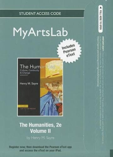 The NEW MyLab Arts with Pearson eText Student Access Code Card for Humanities