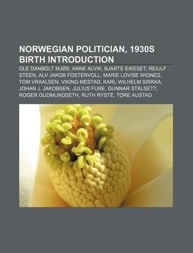 Norwegian Politician, 1930s Birth Introduction