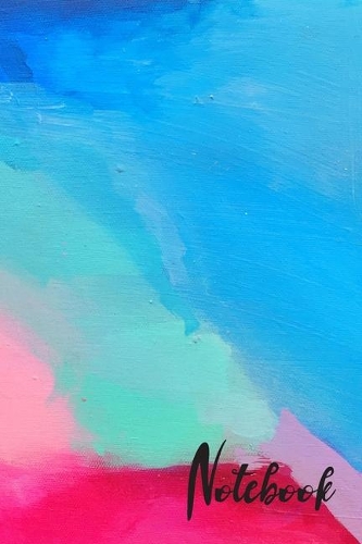 Notebook: Colorful Watercolor Rainbow Notebook Wide Ruled Lined Journal 6x9 Inch ( Legal ruled ) Family Gift Idea in 2020 for Co-worker Teachers Police Nurse 