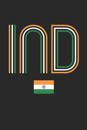 Vintage India Notebook - India Diary - Retro Indian Flag Journal - India Gifts