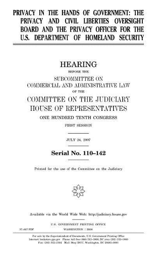 Privacy in the Hands of Government: The Privacy and Civil Liberties Oversight Board and the Privacy Officer for the U.S. Department of Homeland Security
