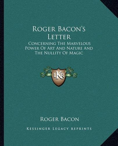 Roger Bacon's Letter