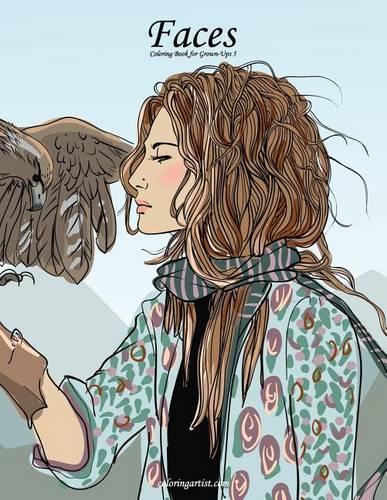 Faces Coloring Book for Grown-Ups 5: (5 Faces)