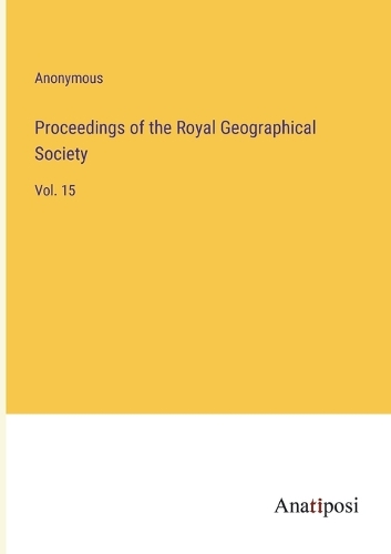 Proceedings of the Royal Geographical Society