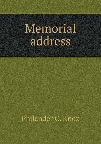 Memorial address