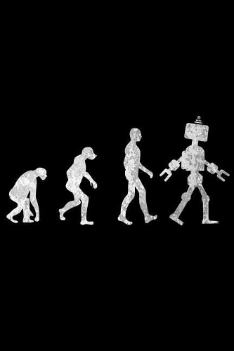 Roboter Notebook: Nerd and Geek Notebook Nerdy Humor Joke Geeky Journal for Gamers, Gamer Girl, Gaming, office colleagues, coworkers, your boss and students, sketches