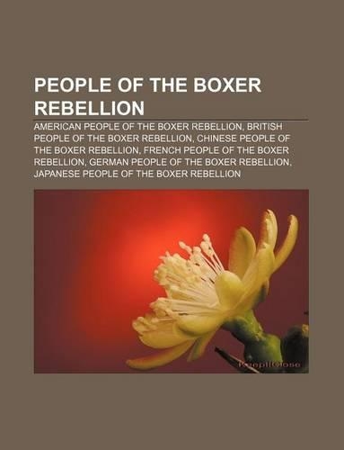 People of the Boxer Rebellion
