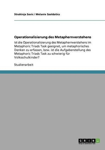 Operationalisierung des Metaphernverstehens