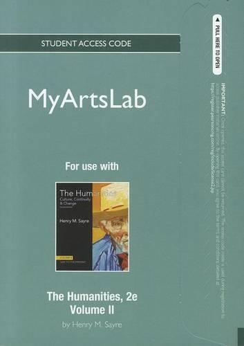 NEW MyLab Arts Student Access Code Card for Humanities, The, Volume II (standalone): Myartslab Pegasus Student Access Code Card(English)