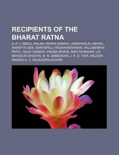 Recipients of the Bharat Ratna: A. P. J. Abdul Kalam, Indira Gandhi, Jawaharlal Nehru, Amartya Sen, Sarvepalli Radhakrishnan, Vallabhbhai Patel(English)